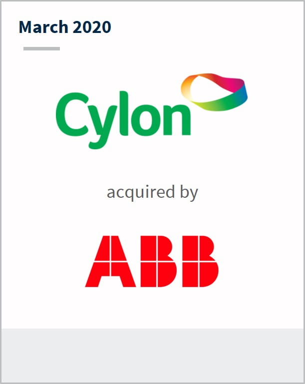 March 2020 Cylon has been acquired by ABB